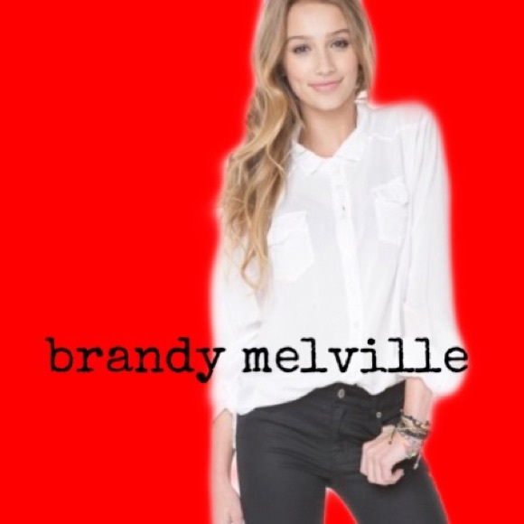Brandy Melville Tops - Brandy 🖤 Melville Button Up Blouse
